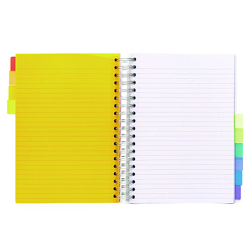 PUKKA PAD B5 Size 10-Subject Project Book, Medium/College Rule, White Cover, (200) 9.8 x 6.9 Sheets (9603PB)