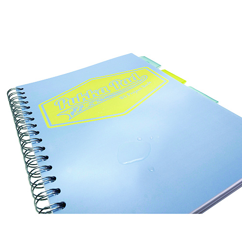 PUKKA PAD B5 Size Project Book, 4 -Subject, Medium/College Rule, Assorted Cover Colors, (100) 9.8 x 6.9 Sheets, 3/Pack (3032PST)