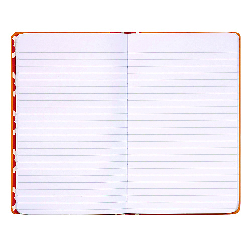 PUKKA PAD Soft Cover Eco Notebook, 1-Subject, Medium/College Rule, Orange/Pink Red/White, (96) 8.3 x 5.8 Sheets (9705SPP)