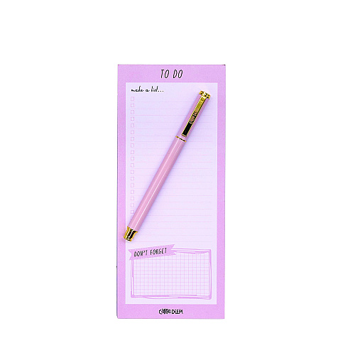 PUKKA PAD Magnetic To Do List, Unruled, 60 Pink/White 3.5 x 8.5 Sheets, 6/Pack (9161CD)
