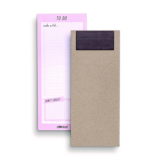 PUKKA PAD Magnetic To Do List, Unruled, 60 Pink/White 3.5 x 8.5 Sheets, 6/Pack (9161CD)