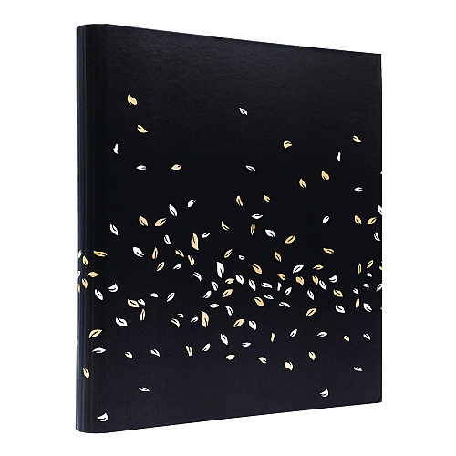 PUKKA PAD Rollbound Binder, 3 Rings, 1" Capacity, 11 x 8.5, Black/Gold/White (9641ROC)