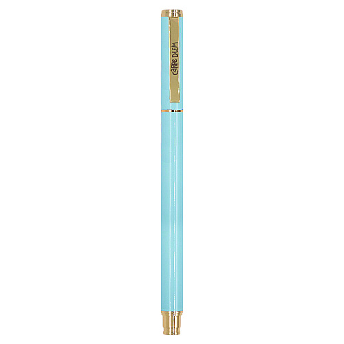 PUKKA PAD Carpe Diem All Metal Gel Pens Gel Pen, Stick, Medium 0.7 mm, Black Ink, Blue Barrel, 6/Pack (9171CD)