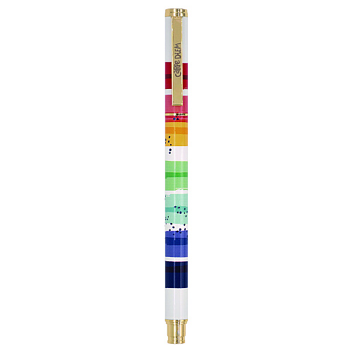 PUKKA PAD Carpe Diem All Metal Gel Pens Gel Pen, Stick, Medium 0.7 mm, Black Ink, Color Wash Multicolor Barrel, 6/Pack (9181CD)