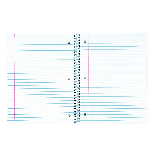 PUKKA PAD Letter Size 1-Subject Notebook, Medium/College Rule, White Cover, (80) 10.5 x 8 Sheets, 3/Pack (9759BAS)
