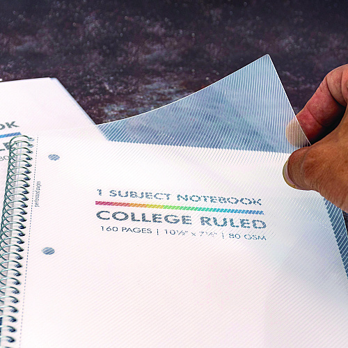 PUKKA PAD Letter Size 1-Subject Notebook, Medium/College Rule, White Cover, (80) 10.5 x 8 Sheets, 3/Pack (9759BAS)