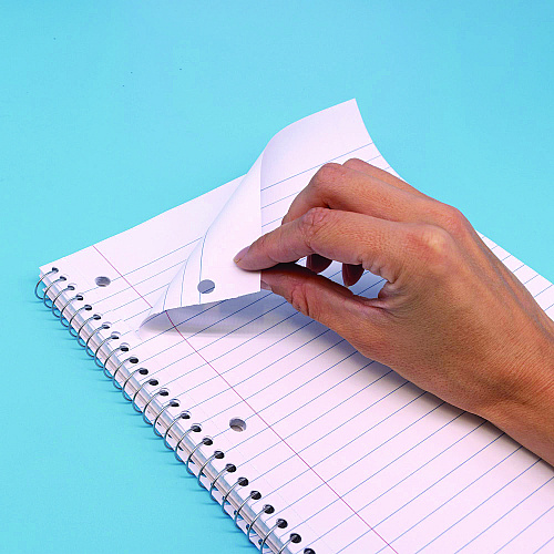 PUKKA PAD Letter Size 1-Subject Notebook, Medium/College Rule, White Cover, (80) 10.5 x 8 Sheets, 3/Pack (9759BAS)