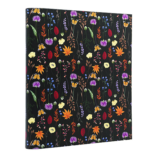PUKKA PAD Rollbound Binder, 3 Rings, 1" Capacity, 11 x 8.5, Black/Yellow/Orange/Blue (9608BLM)