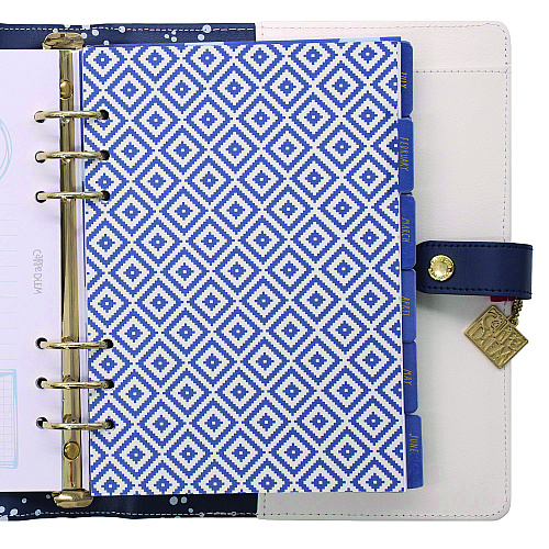 PUKKA PAD A5 Planner, Color Wash, 10.24 x 9.25, Blue/Green/Red/Yellow Cover, 12-Month (9179CD)