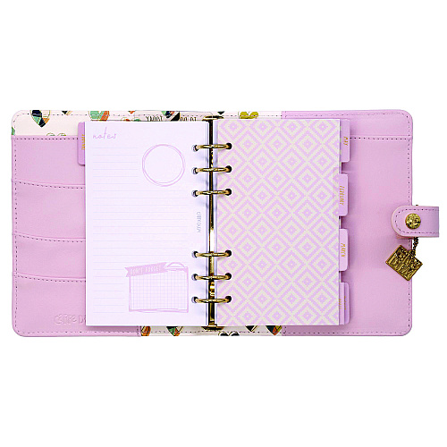 PUKKA PAD Personal Planner, 7.48 x 6.42, Pink Cover, 12-Month, Undated (9153CD)