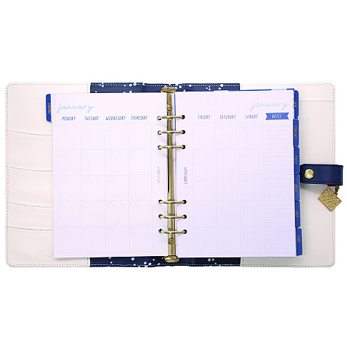 PUKKA PAD A5 Planner, Color Wash, 10.24 x 9.25, Blue/Green/Red/Yellow Cover, 12-Month (9179CD)