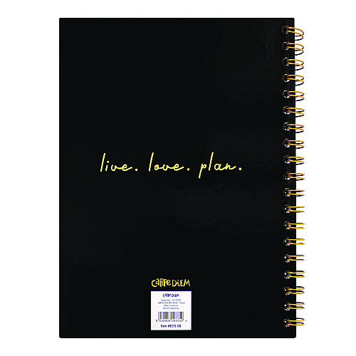 PUKKA PAD B5 Size Notebook, 1 -Subject, Medium/College Rule, Black Cover, (80) 9.8 x 6.9 Sheets, 3/Pack (9375CD)