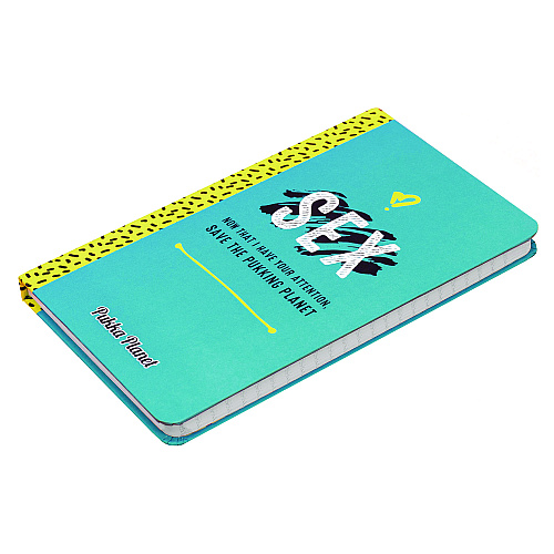 PUKKA PAD Soft Cover Eco Notebook, 1-Subject, Medium/College Rule, Turquoise/Black/White/Yellow Cover, (96) 8.3 x 5.8 Sheets (9707SPP)