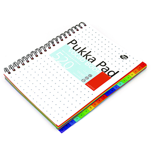 PUKKA PAD B5 Vocab Book, Language Arts, Ages 7 and Up, Wire, 130 Pages (9599VOC)