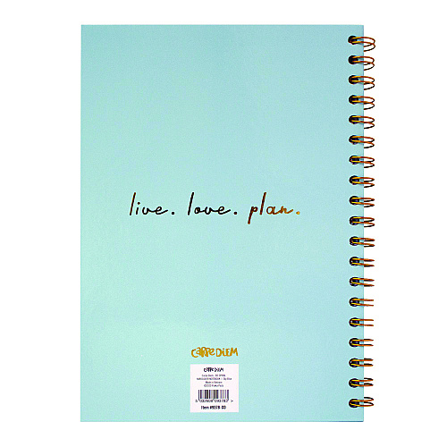PUKKA PAD B5 Size Notebook, 1 -Subject, Medium/College Rule, Blue Cover, (80) 9.8 x 6.9 Sheets, 3/Pack (9378CD)