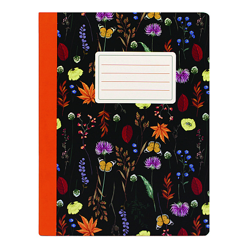 PUKKA PAD Composition Book, Medium/College Rule, Assorted Bloom Covers, (70) 9.75 x 7.5 Sheets, 3/Pack (9516BLM)