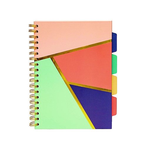 PUKKA PAD B5 Size Project Book, 5-Subject, Medium/College Rule, Assorted Floral Love Covers, (100) 9.8 x 6.9 Sheets, 3/Pack (9033CD)