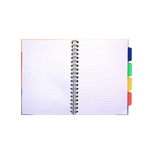 PUKKA PAD B5 Size Project Book, 5-Subject, Medium/College Rule, Assorted Floral Love Covers, (100) 9.8 x 6.9 Sheets, 3/Pack (9033CD)