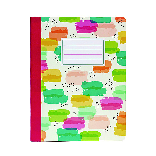 PUKKA PAD Composition Book, Medium/College Rule, Assorted Covers Colors, (70) 9.75 x 7.5 Sheets, 3/Pack (9095CD)