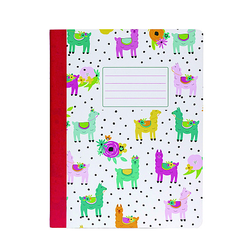 PUKKA PAD Composition Book, Medium/College Rule, Assorted Covers Colors, (70) 9.75 x 7.5 Sheets, 3/Pack (9095CD)
