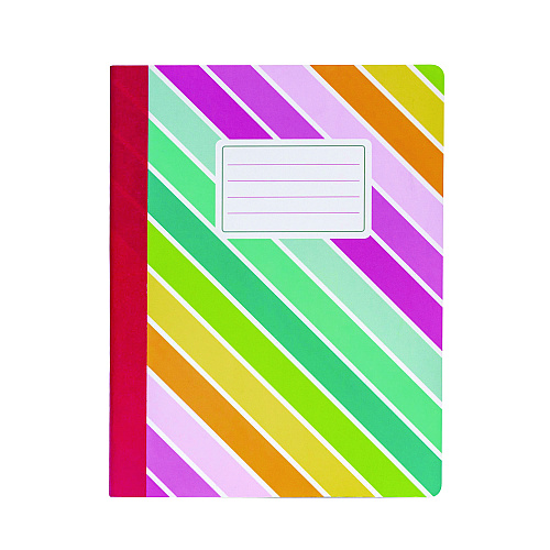 PUKKA PAD Composition Book, Medium/College Rule, Assorted Covers Colors, (70) 9.75 x 7.5 Sheets, 3/Pack (9095CD)