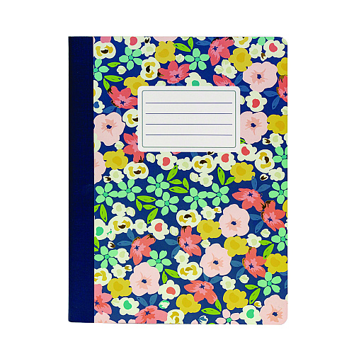 PUKKA PAD Composition Book, Medium/College Rule, Assorted Floral Love Covers, (70) 9.75 x 7.5 Sheets, 3/Pack (9096CD)