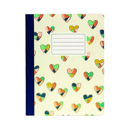 PUKKA PAD Composition Book, Medium/College Rule, Assorted Floral Love Covers, (70) 9.75 x 7.5 Sheets, 3/Pack (9096CD)