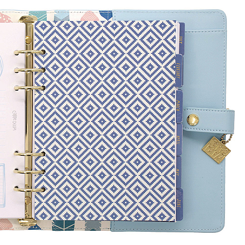 PUKKA PAD A5 Planner, 10.24 x 9.25, Blue Cover, 12-Month (9164CD)