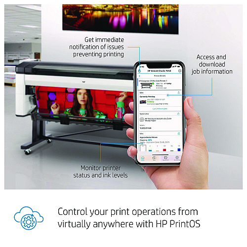 HP DesignJet Z9+ Pro 64" Wireless Wide Format Inkjet Printer (2RM82G)