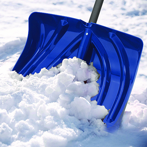 Suncast Commercial Combo Snow Shovel and Pusher, 18" Width x 51.13" Length. 6/Carton (SC1300)