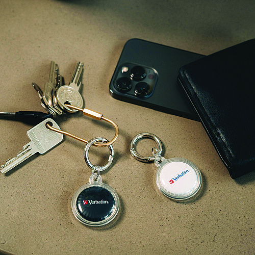Verbatim My Finder Bluetooth Coin Tracker for Apple iOS, Black/White, 2/Pack (32134)