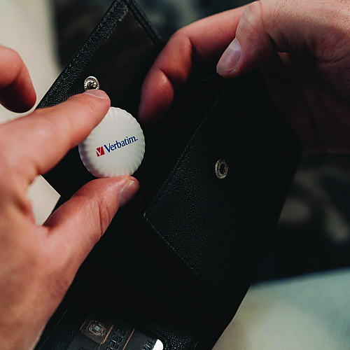 Verbatim My Finder Bluetooth Coin Tracker for Apple iOS, Black/Purple/White, 3/Pack (32135)