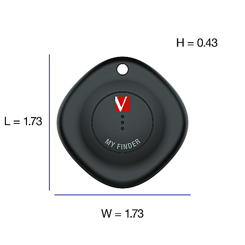 Verbatim My Finder Bluetooth Tracker for Apple iOS, Black/White, 2/Pack (32131)