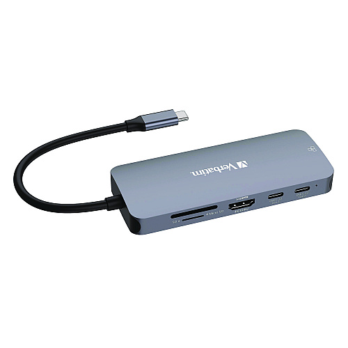 Verbatim USB-C Pro Multiport Hub9 Port, Gray (32152)