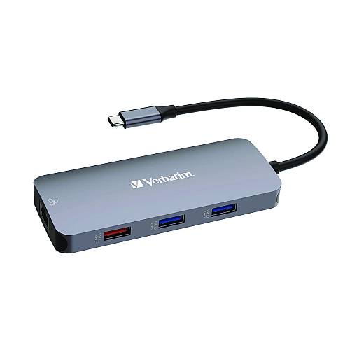 Verbatim USB-C Pro Multiport Hub9 Port, Gray (32152)
