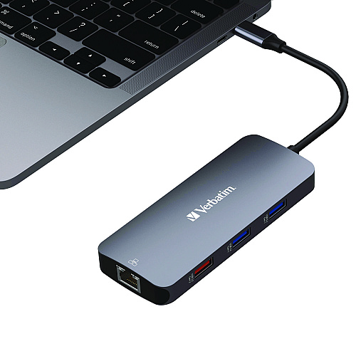 Verbatim USB-C Pro Multiport Hub9 Port, Gray (32152)
