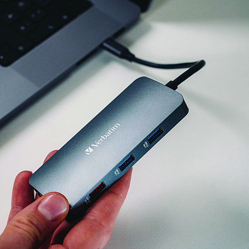 Verbatim USB-C Pro Multiport Hub9 Port, Gray (32152)