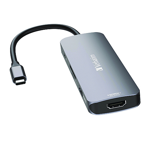 Verbatim USB-C Pro Multiport Hub8 Port, Gray (32151)