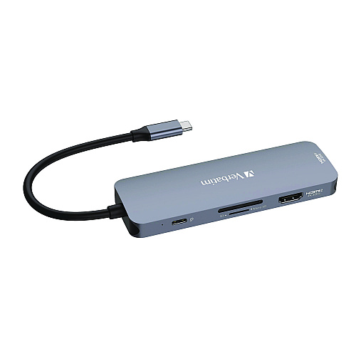 Verbatim USB-C Pro Multiport Hub8 Port, Gray (32151)