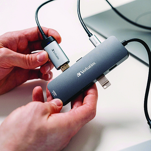 Verbatim USB-C Pro Multiport Hub8 Port, Gray (32151)
