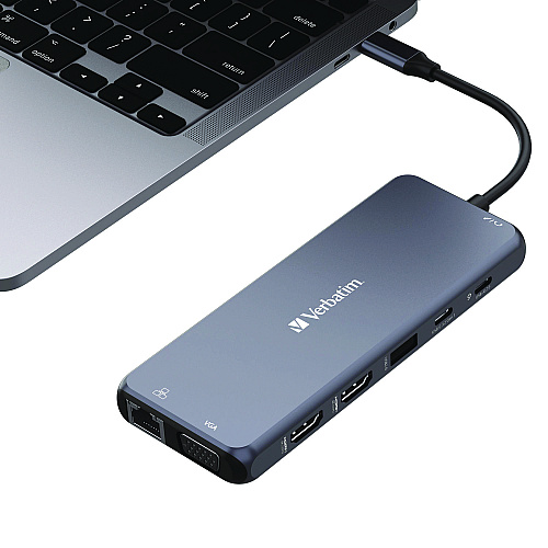 Verbatim USB-C Pro Multiport Hub14 Port, Gray (32154)