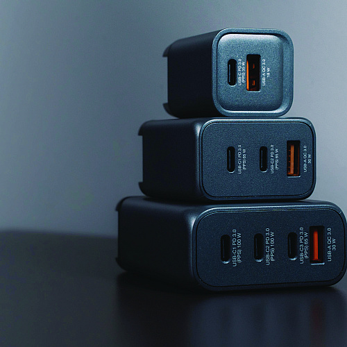 Verbatim 35 W 2-Port GaN Wall Charger, Black/Gray (32200)