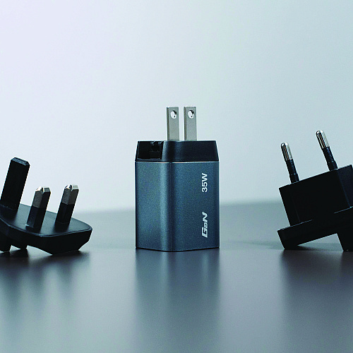 Verbatim 35 W 2-Port GaN Wall Charger, Black/Gray (32200)