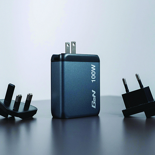 Verbatim 140 W 4-Port GaN Wall Charger, Black/Gray (32203)