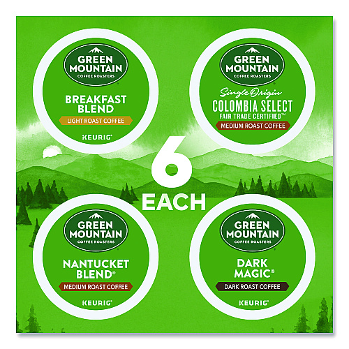 Keurig Regular Variety Pack Coffee K-Cups, Assorted Flavors, 96/Carton (9974CT)
