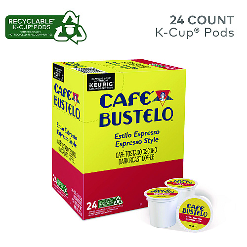 Cafe Bustelo Espresso Style K-Cups, 96/Carton (6106CT)