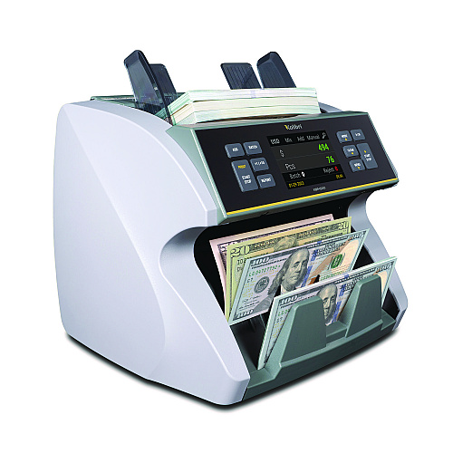 Kolibri KBR1500V2 Mixed Denomination Cash Counter, 1,200 Bills/min, 9.5 x 11 x 10.4, Gray