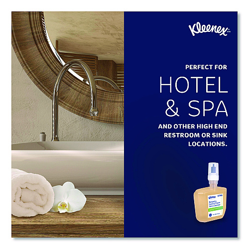 Kleenex Botanics Luxury Foam Skin Cleanser, Fresh Scent, 1,200 mL Refill, 4/Carton (52788)