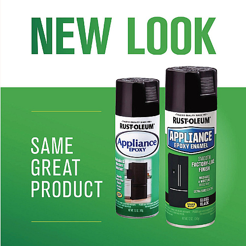 Rust-Oleum Specialty Appliance Epoxy Spray Paint, Gloss Black, 12 oz Aerosol Can (7886830EA)