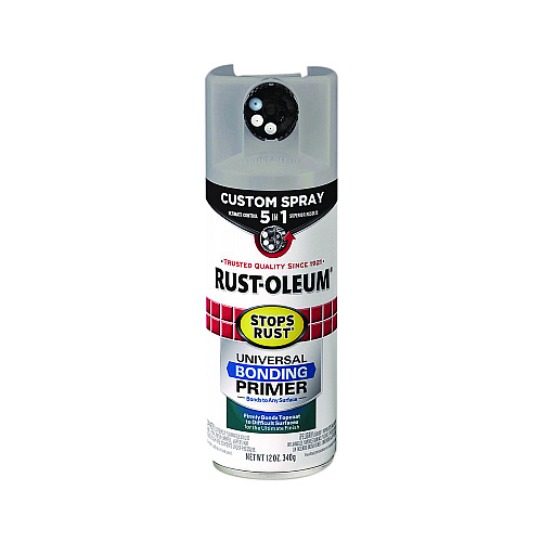 Rust-Oleum Stops Rust 5-in-1 Spray Paint, Gray, 12 oz Aerosol Can, 6/Carton (384761)